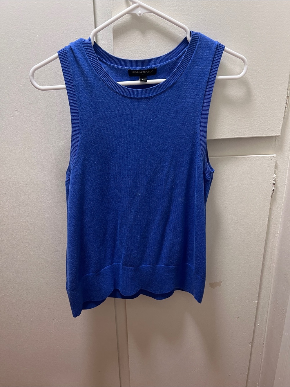 Banana Republic Bright Blue Sleeveless Knit Tank